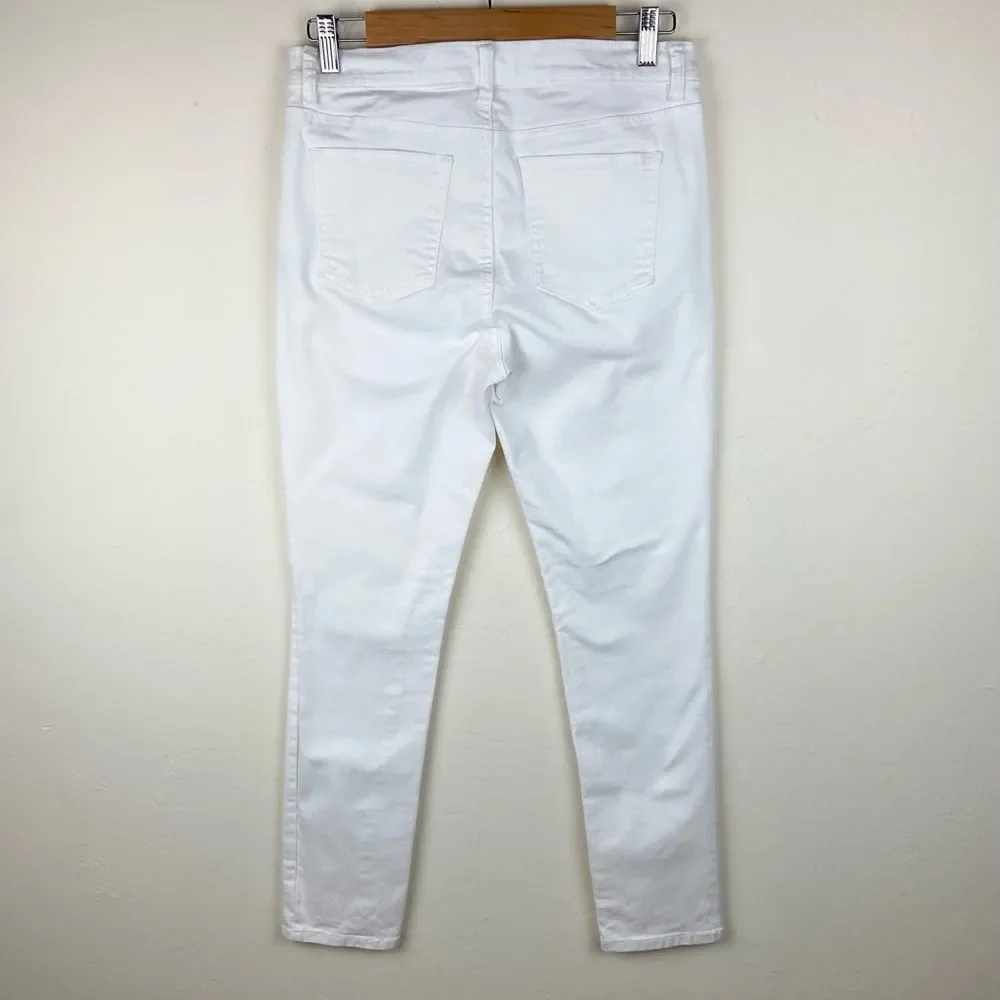J. McLaughlin Galveston High-Rise Jeans - White